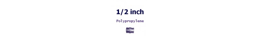 Polypropylene 1/2 inch Fittings